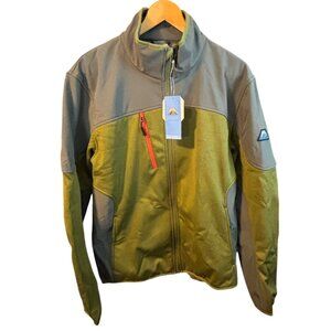 Mapamyumco NWT Mens Outdoor Fleece Jacket With Zip Pockets Stand Collar